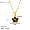 Wholesale Women's Stainless Steel And Titanium Steel Heart Pattern Electroplated Cross Chain Necklace