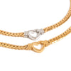 Wholesale Women's Stainless Steel And Titanium Steel Heart Shape Cut Out Electroplated Pendant Necklace With Regular Chain