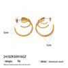 Wholesale Women's Stainless Steel And Titanium Steel Jewelry Set Electroplated Sweater Chain And Pendant Minimalist Ins Style