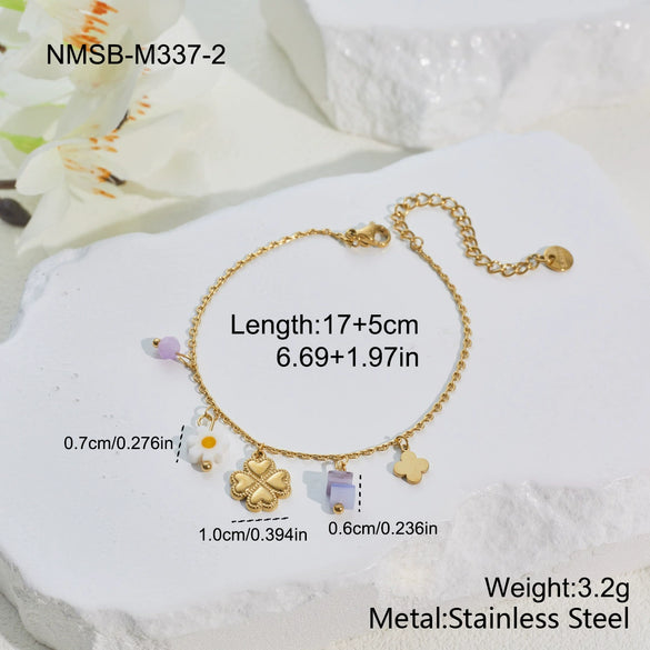 Wholesale Women's Stainless Steel And Titanium Steel Jewelry Set With Geometric Heart Drop Bell Patterns Electroplated For Office Ladies