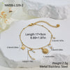 Wholesale Women's Stainless Steel And Titanium Steel Jewelry Set With Heart Drop Bell Patterns Electroplated For Office Ladies