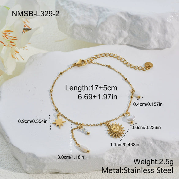 Wholesale Women's Stainless Steel And Titanium Steel Jewelry Set With Heart Drop Bell Patterns Electroplated For Office Ladies