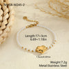 Wholesale Women's Stainless Steel And Titanium Steel Jewelry Set With Heart Water Drop And Bell Patterns Electroplated Design