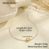 Wholesale Women's Stainless Steel And Titanium Steel Jewelry Set With Heart Water Drop And Bell Patterns Electroplated Design