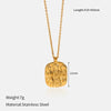 Wholesale Women's Stainless Steel And Titanium Steel Jewelry With Electroplated Cartoon Character Pattern Snake Bone Chain Necklace