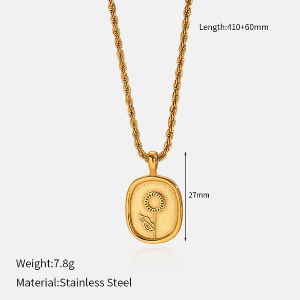 Wholesale Women's Stainless Steel And Titanium Steel Jewelry With Electroplated Cartoon Character Pattern Snake Bone Chain Necklace
