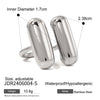 Wholesale Women's Stainless Steel And Titanium Steel Jewelry With Love Water Drops Bell Pattern Earrings And Necklace Electroplated