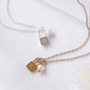Wholesale Women's Stainless Steel And Titanium Steel Letter And Constellation Handmade Pendant Necklace With O Chain