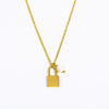 Wholesale Women's Stainless Steel And Titanium Steel Letter And Constellation Handmade Pendant Necklace With O Chain