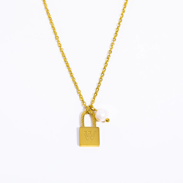 Wholesale Women's Stainless Steel And Titanium Steel Letter And Constellation Handmade Pendant Necklace With O Chain