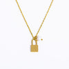 Wholesale Women's Stainless Steel And Titanium Steel Letter And Constellation Handmade Pendant Necklace With O Chain