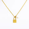 Wholesale Women's Stainless Steel And Titanium Steel Letter And Constellation Handmade Pendant Necklace With O Chain
