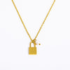 Wholesale Women's Stainless Steel And Titanium Steel Letter And Constellation Handmade Pendant Necklace With O Chain