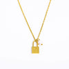 Wholesale Women's Stainless Steel And Titanium Steel Letter And Constellation Handmade Pendant Necklace With O Chain