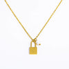 Wholesale Women's Stainless Steel And Titanium Steel Letter And Constellation Handmade Pendant Necklace With O Chain