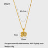 Wholesale Women's Stainless Steel And Titanium Steel Necklace With Diamondencrusted Bubble Letter And Number Pendant 18K Gold Plated