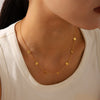 Wholesale Women's Stainless Steel And Titanium Steel Ochain Necklace With Geometric Pattern And Electroplating Treatment