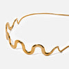 Wholesale Women's Stainless Steel And Titanium Steel Wave Pullout Necklace With Electroplating