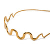 Wholesale Women's Stainless Steel And Titanium Steel Wave Pullout Necklace With Electroplating