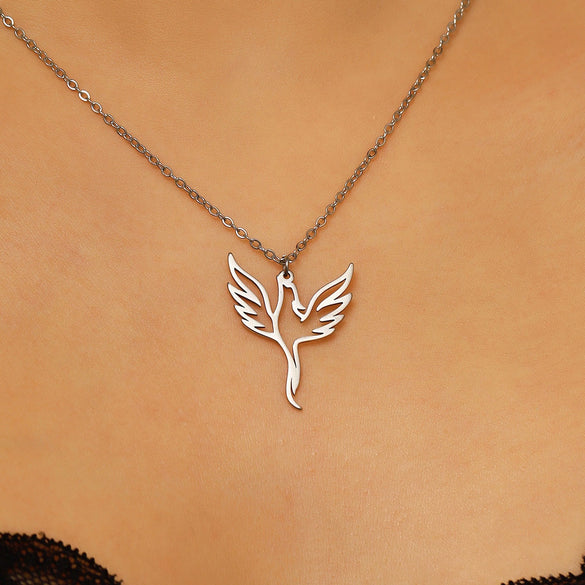Wholesale Women's Stainless Steel Animal Pattern Electroplated Jewelry Set With O Word Chain Earrings And Necklaces