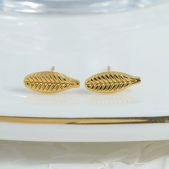 Wholesale Women's Stainless Steel Animal Zodiac Electroplated Earrings Retro And Versatile Design