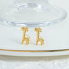Wholesale Women's Stainless Steel Animal Zodiac Electroplated Earrings Retro And Versatile Design