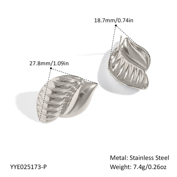 Wholesale Women's Stainless Steel Animal Zodiac Snail Earrings With Vacuum Real Gold Plating In Pvd Furnace