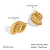 Wholesale Women's Stainless Steel Animal Zodiac Snail Earrings With Vacuum Real Gold Plating In Pvd Furnace