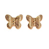 Wholesale Women's Stainless Steel Animal Zodiac Stamping Butterfly Earrings Fairy Style