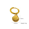 Wholesale Women's Stainless Steel Animals Zodiac Handmade Fine Throwing Vacuum In Furnace Polished Starfish Pendant Earrings