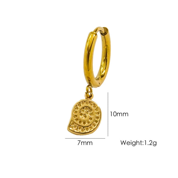 Wholesale Women's Stainless Steel Animals Zodiac Handmade Fine Throwing Vacuum In Furnace Polished Starfish Pendant Earrings