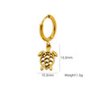 Wholesale Women's Stainless Steel Animals Zodiac Handmade Fine Throwing Vacuum In Furnace Polished Starfish Pendant Earrings