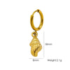Wholesale Women's Stainless Steel Animals Zodiac Handmade Fine Throwing Vacuum In Furnace Polished Starfish Pendant Earrings