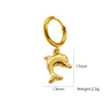 Wholesale Women's Stainless Steel Animals Zodiac Handmade Fine Throwing Vacuum In Furnace Polished Starfish Pendant Earrings