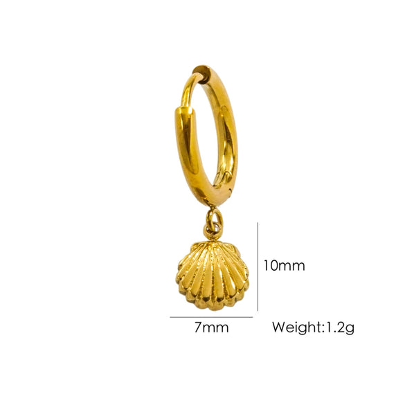 Wholesale Women's Stainless Steel Animals Zodiac Handmade Fine Throwing Vacuum In Furnace Polished Starfish Pendant Earrings