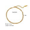 Wholesale Women's Stainless Steel Beach Anchor Accessories With Geometric Design And Vacuum Real Gold In Furnace Electroplating