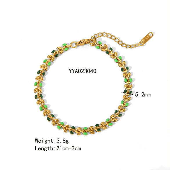 Wholesale Women's Stainless Steel Beach Anchor Accessories With Geometric Design And Vacuum Real Gold In Furnace Electroplating