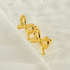 Wholesale Women's 316L Stainless Steel Bow Earrings With Electroplating Light Luxury And Simple Fashion Style