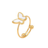 Wholesale Women's Stainless Steel Bow Pattern Jewelry Set With Electroplating Necklace Earrings Ring