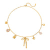 Wholesale Women's Stainless Steel Bow Shaped Jewelry With 18K Gold Electroplating Quiet And Minimalist Design