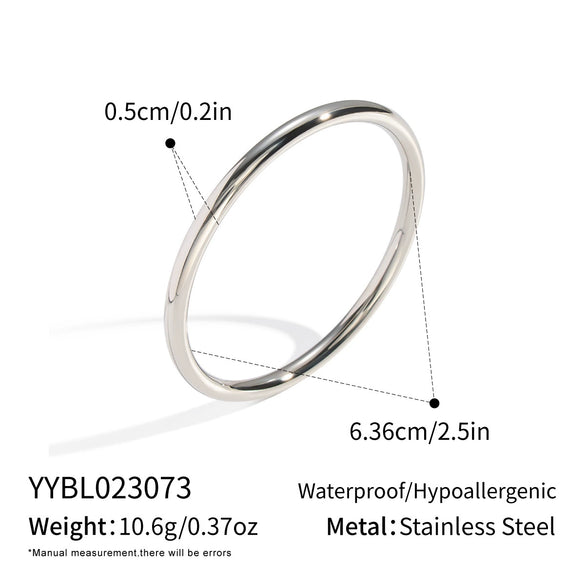 Wholesale Women's Stainless Steel Bracelet With Hollow Design And Geometric Style And Polish Processing
