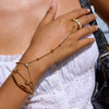 Wholesale Women's Stainless Steel Bracelet With Stars Sun And Moon Clouds Universe Pattern Electroplated Niche Light Luxury Nonfading Jewelry