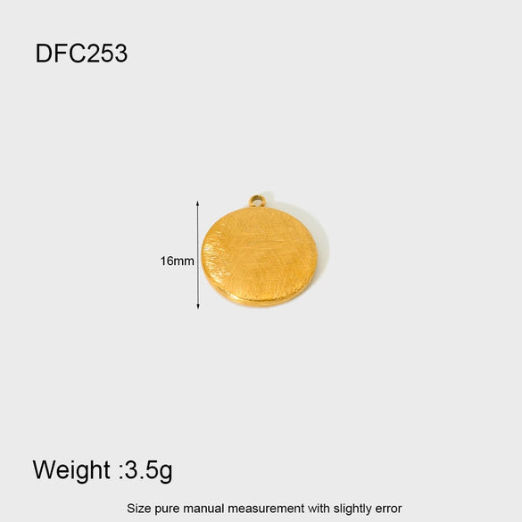 Wholesale Women's Stainless Steel Brushed Geometric Lemon Cherry Love Pendant Jewelry Accessories