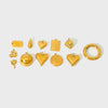 Wholesale Women's Stainless Steel Brushed Geometric Lemon Cherry Love Pendant Jewelry Accessories