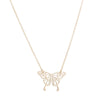 Wholesale Women's Stainless Steel Butterfly Ochain Pendant Necklace With Electroplating And Animal Pattern