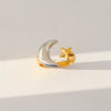 Wholesale Women's Stainless Steel Casting Electroplated Open Ring Set With Geometric And Flower Patterns