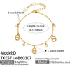 Wholesale Women's Stainless Steel Cross Crown Roman Numerals Pattern Electroplated Multipendant Necklace Bracelet Set