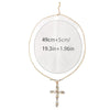 Wholesale Women's Stainless Steel Cross Pendant Necklace With Medieval Style And Electroplating