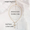 Wholesale Women's Stainless Steel Cross Pendant Necklace With Medieval Style And Electroplating