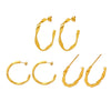 Wholesale Women's 316L Stainless Steel Cshaped And Ushape Geometric Electroplated Earrings